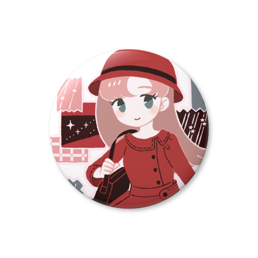 お気に入りのワンピース　缶バッジ