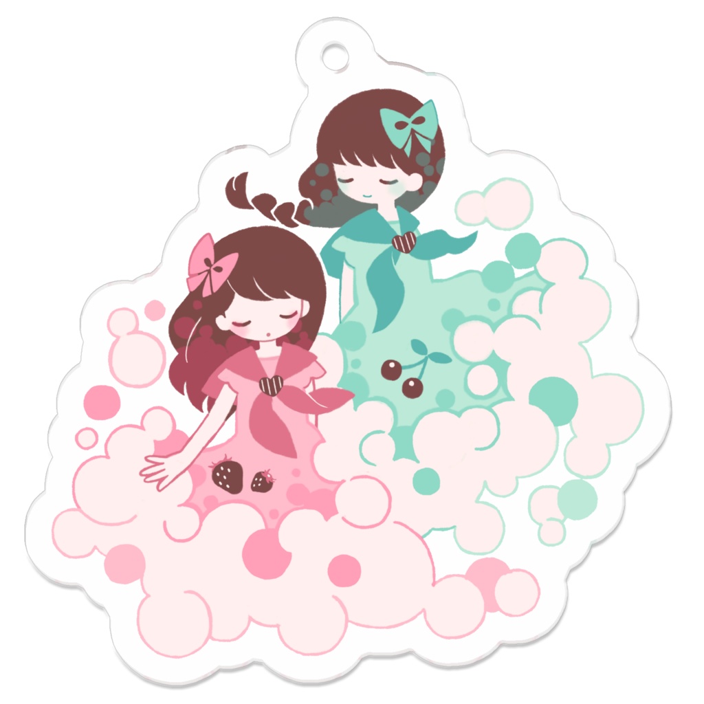 純喫茶 クリームソーダ姉妹　アクリルキーホルダー