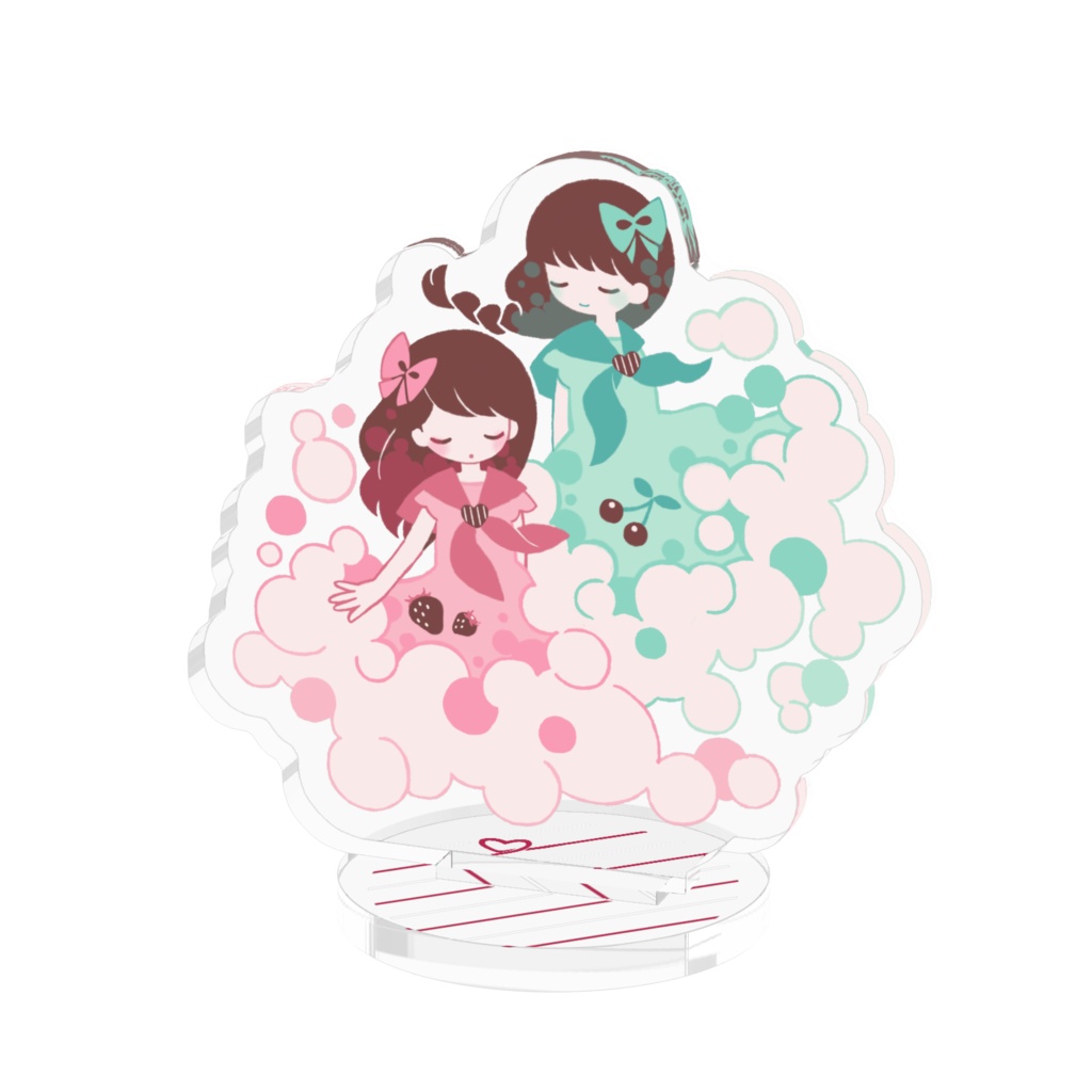 純喫茶 クリームソーダ姉妹　アクリルフィギュア