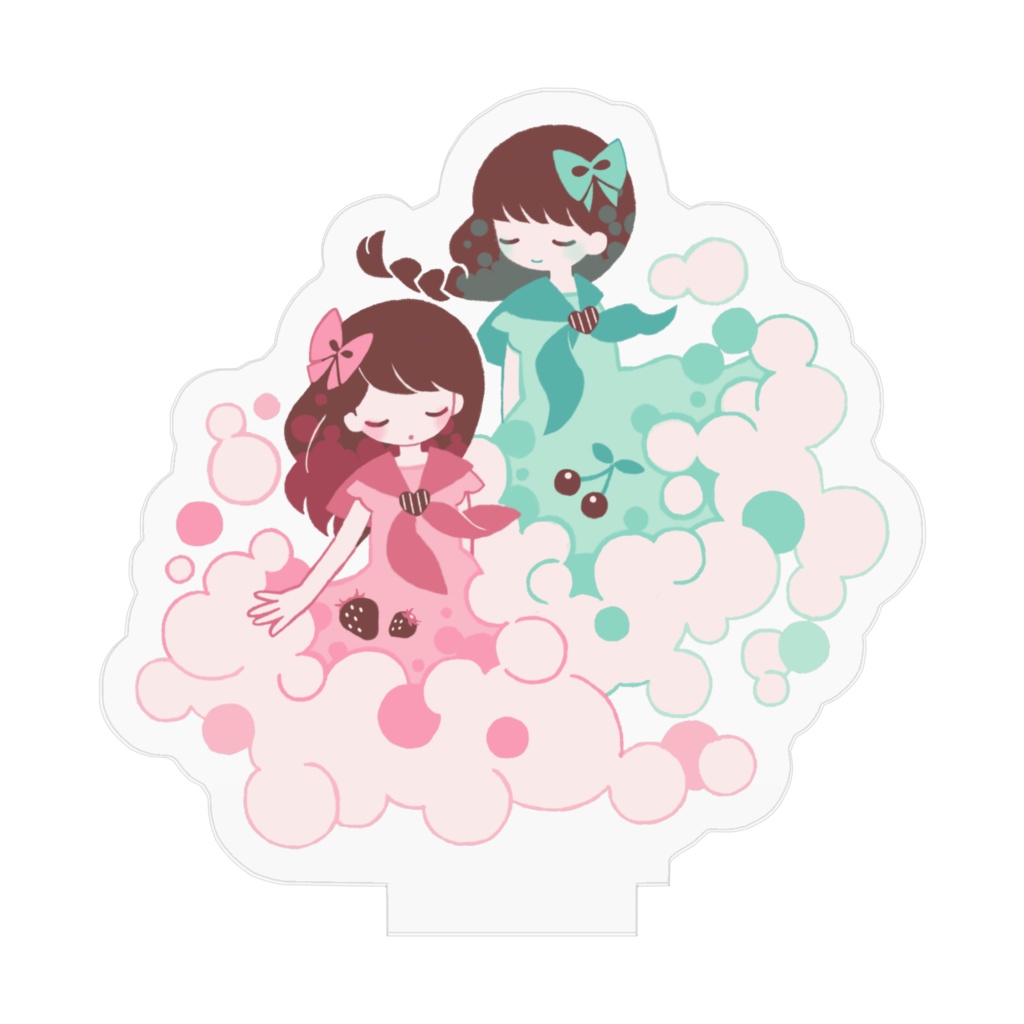 純喫茶 クリームソーダ姉妹 アクリルフィギュア