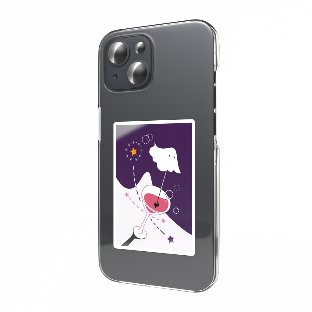 おばけカクテル スマホステッカー