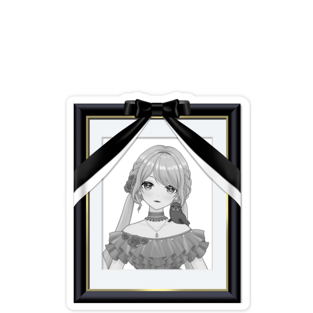 スマホステッカー☆遺影でイエーイ