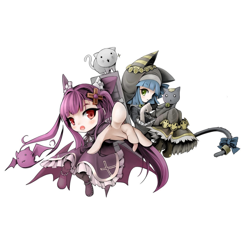 アクリルキーホルダー(アルカード＆バステト)