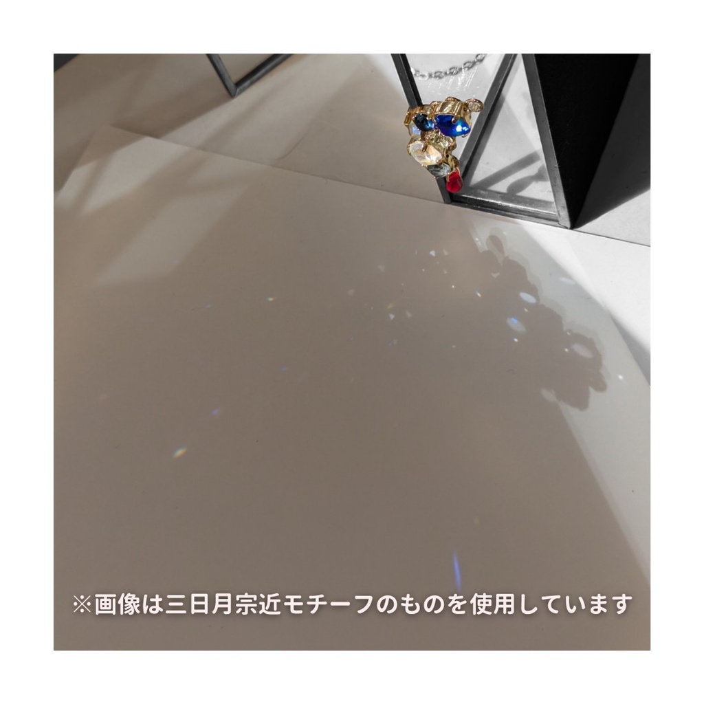 【再販】刀剣乱舞イメージ ビジューイヤーカフ えにし 𑁍 鶴丸国永
