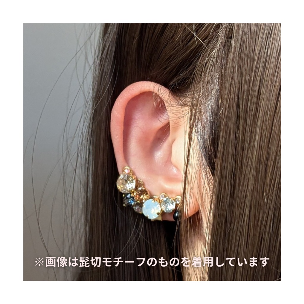 【再販】刀剣乱舞イメージ  ビジューイヤーカフ えにし 𑁍 三日月宗近