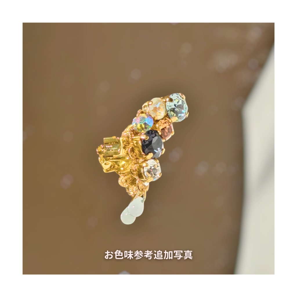 【再販】刀剣乱舞イメージ ビジューイヤーカフ えにし 𑁍 膝丸