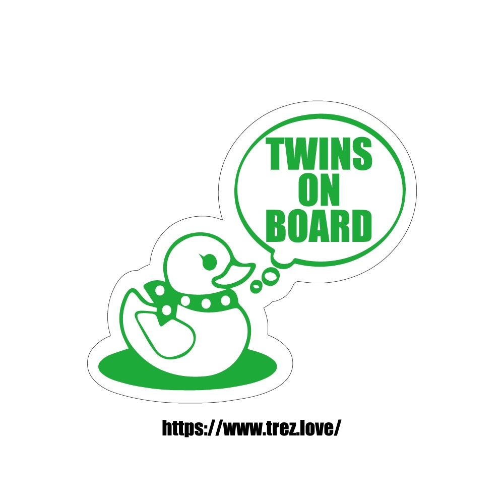 全8色 TWINS ON BOARD アヒル隊長 マグネット