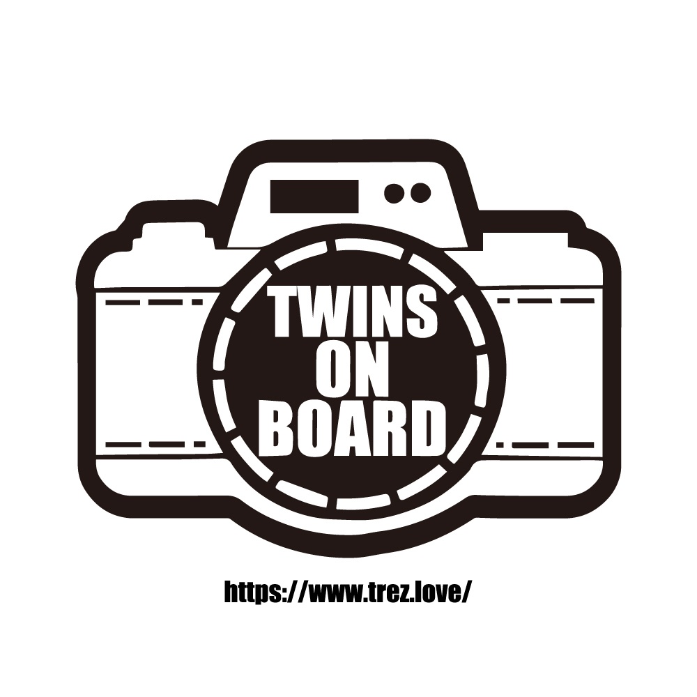 全8色 TWINS ON BOARD カメラ マグネット