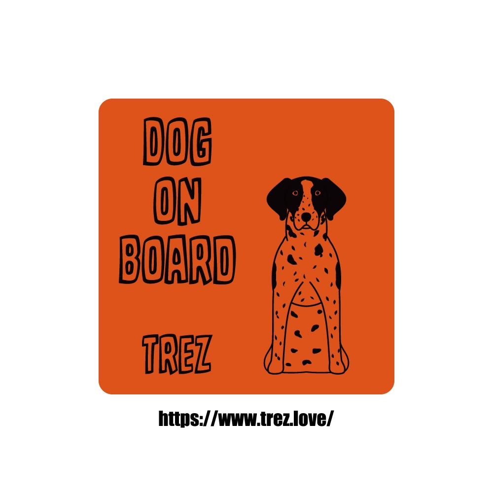 DOG ON BOARD ステッカー チワワ 黒 - アクセサリー