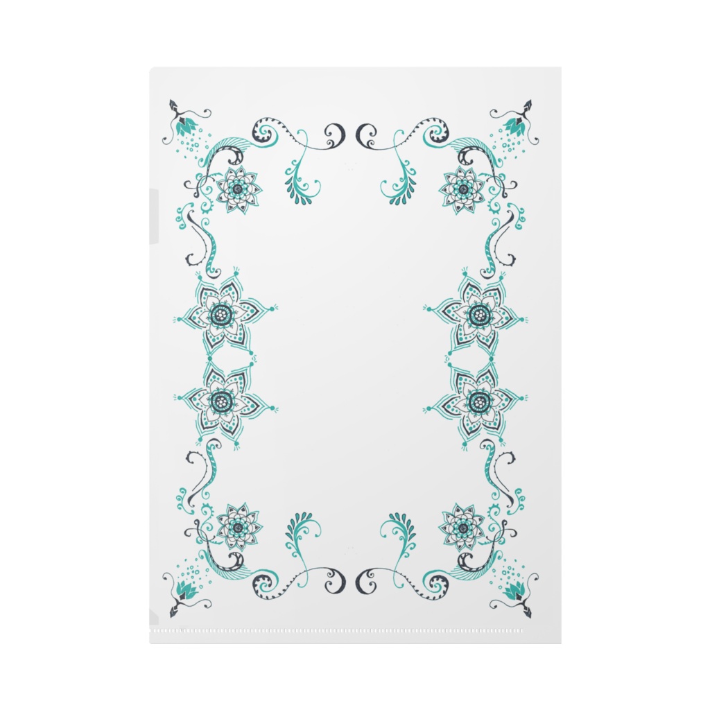 クリアファイル 花も茂り