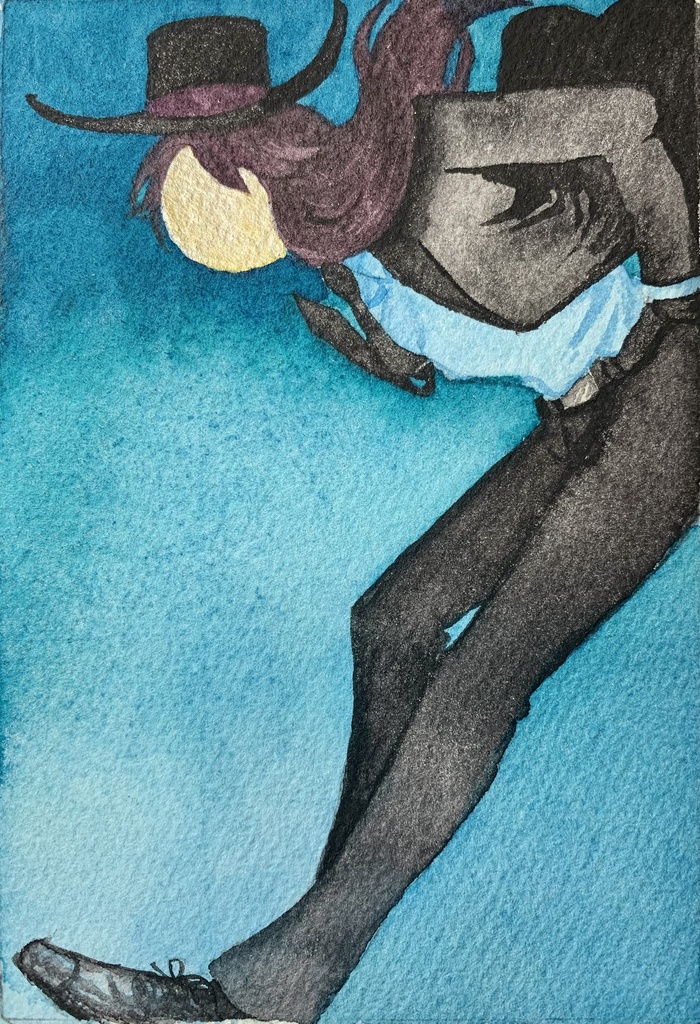 【過去作原画】追う月_遠