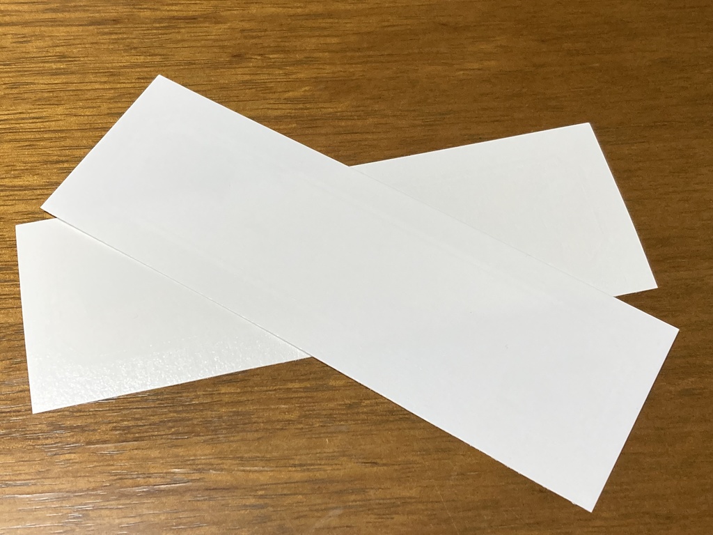 インクを塗って楽しむ栞