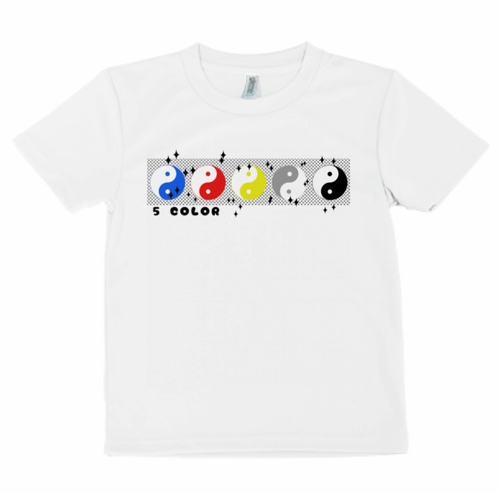 キッズドライ太極図Tシャツ/太極拳･長拳