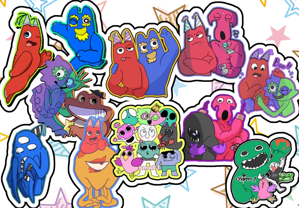 6センチダイカットステッカー