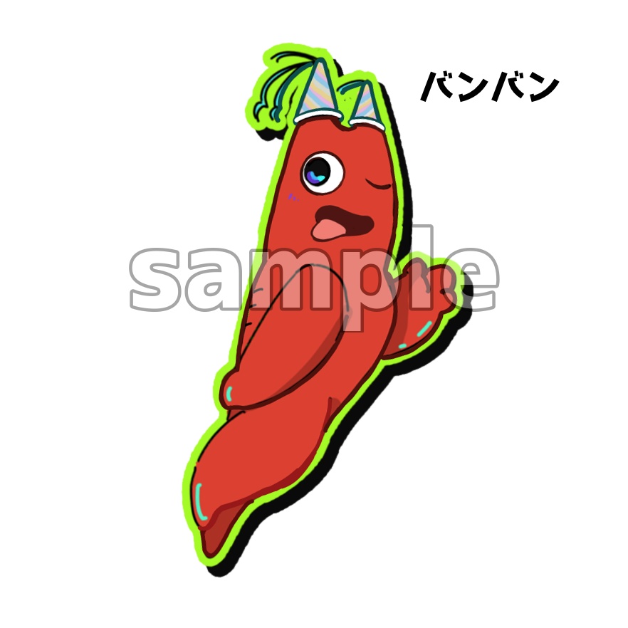 6センチダイカットステッカー