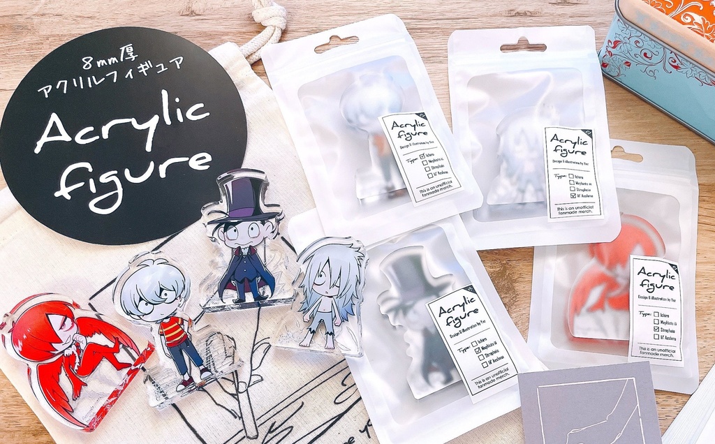 8mm厚アクリルフィギュア