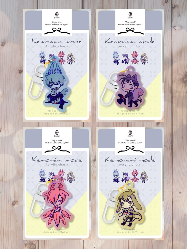 ケモミミ アクリルチャーム