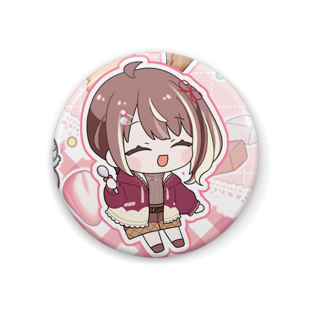 結城ゆんOPミニキャラ缶バッジ①