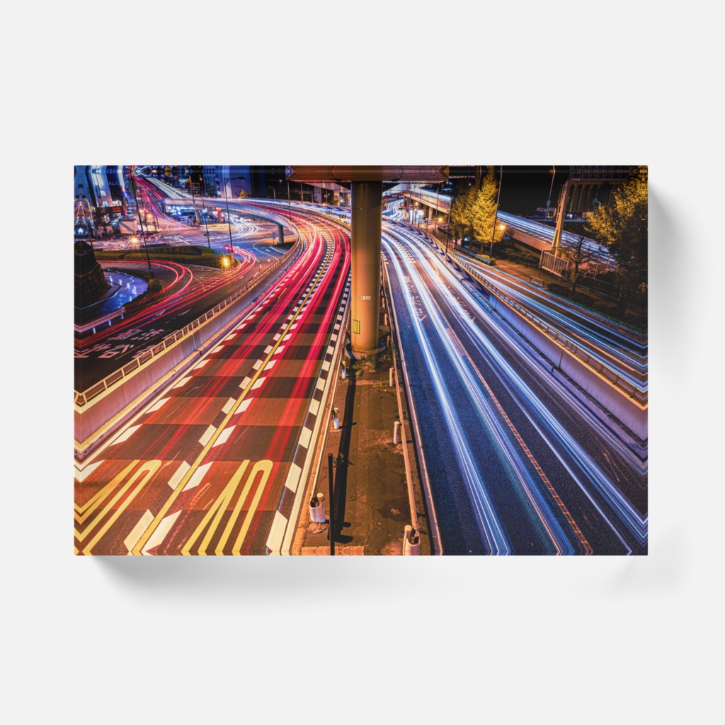 "首都高レーザー"東京夜景アクリルブロック