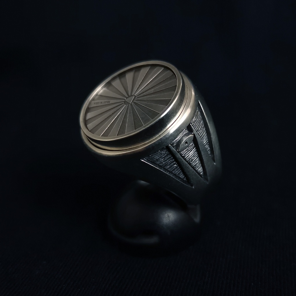 CYNDICATE RING Reverse side Silver 925 リバースサイドシンジケートリング スターリングシルバー