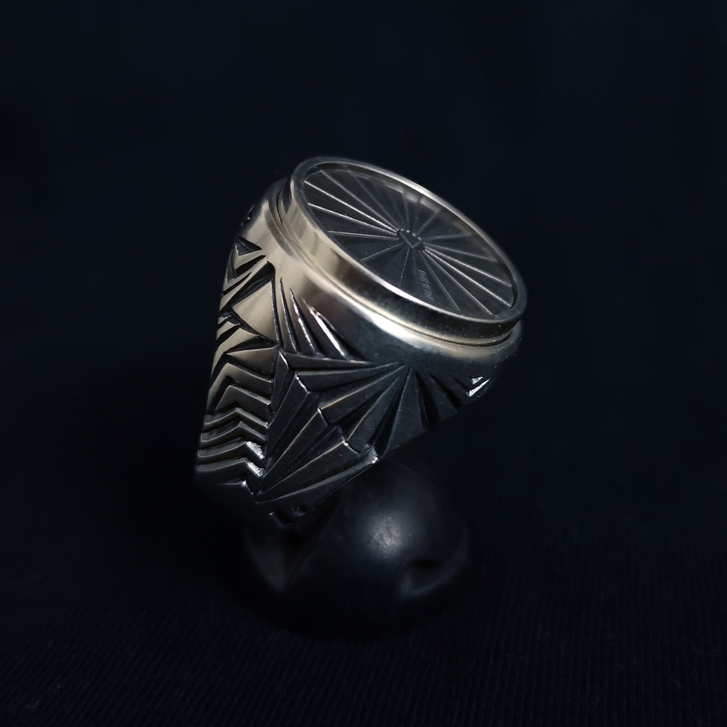 CYNDICATE RING Reverse side Silver 925 リバースサイドシンジケートリング スターリングシルバー