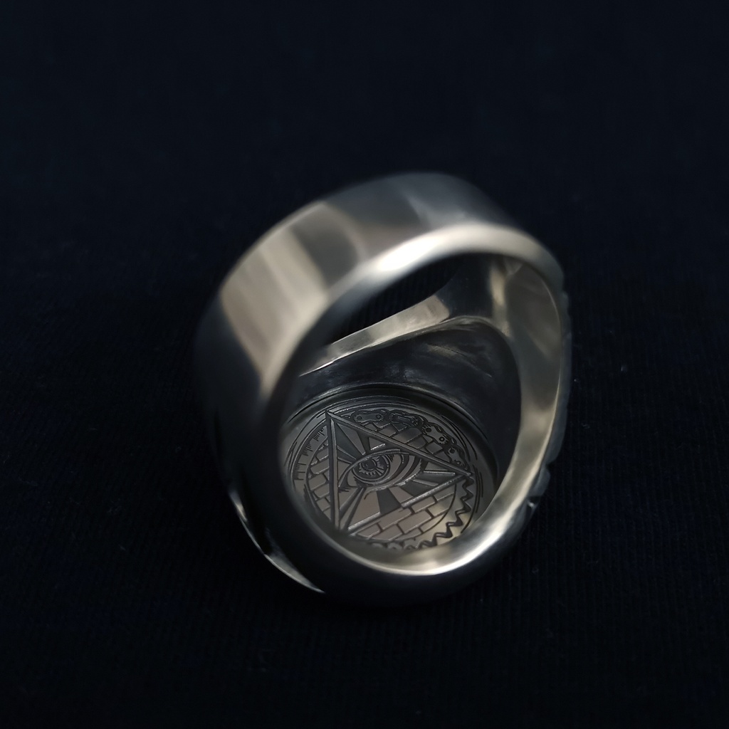 CYNDICATE RING Reverse side Silver 925 リバースサイドシンジケートリング スターリングシルバー