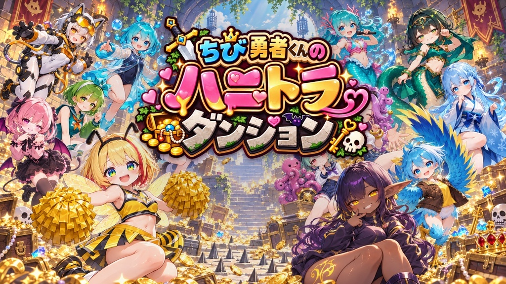 【ローグライクRPG:PCゲーム】ちび勇者くんのハニトラダンジョン(5カ国語対応)