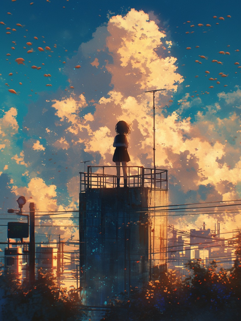 神秘的な空