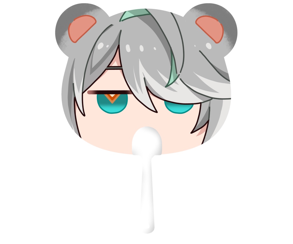 アルカヴェ両面くまうちわ