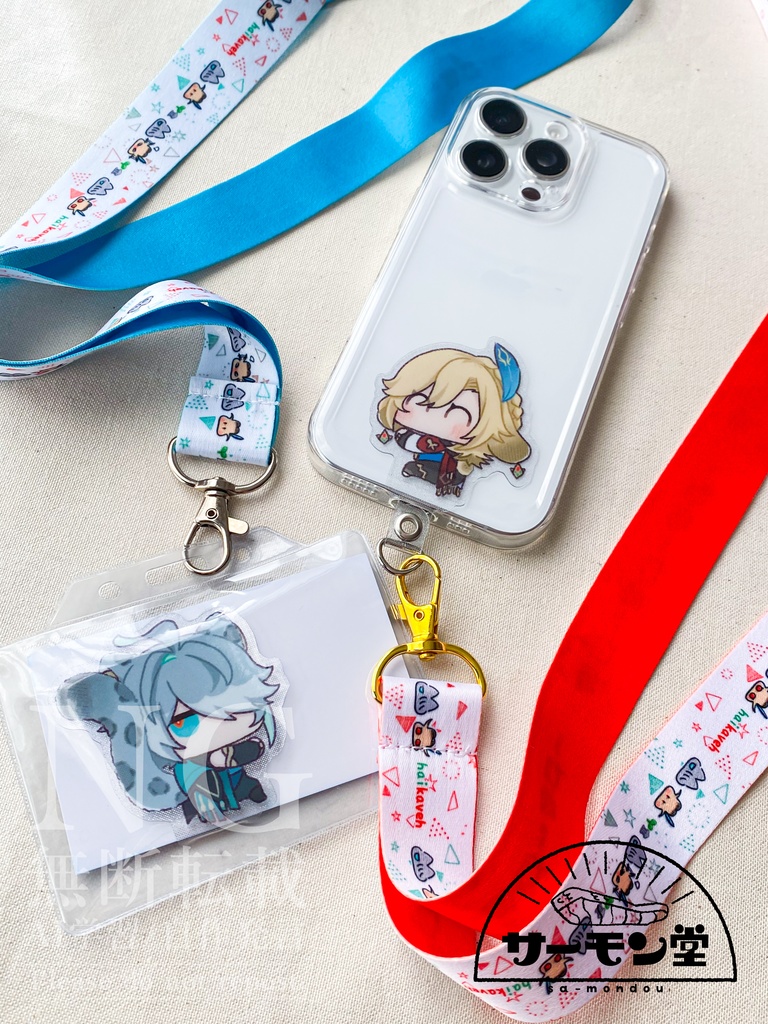 アルカヴェ❄🐆🌱🐰🏛ネックストラップとフォンタブセット