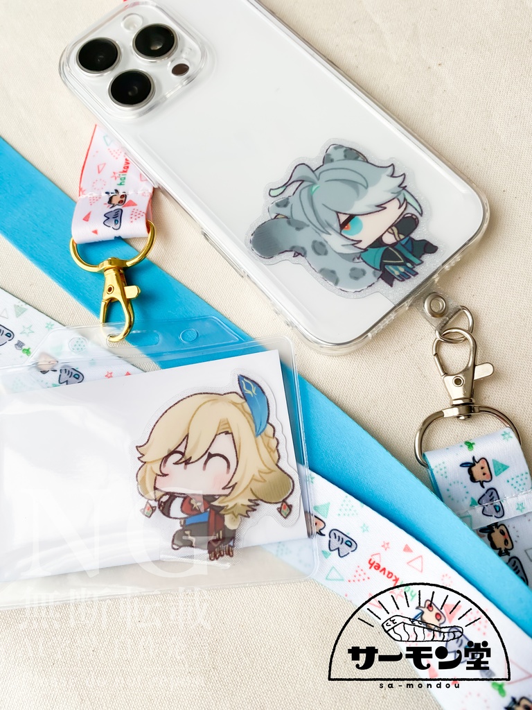 アルカヴェ❄🐆🌱🐰🏛ネックストラップとフォンタブセット