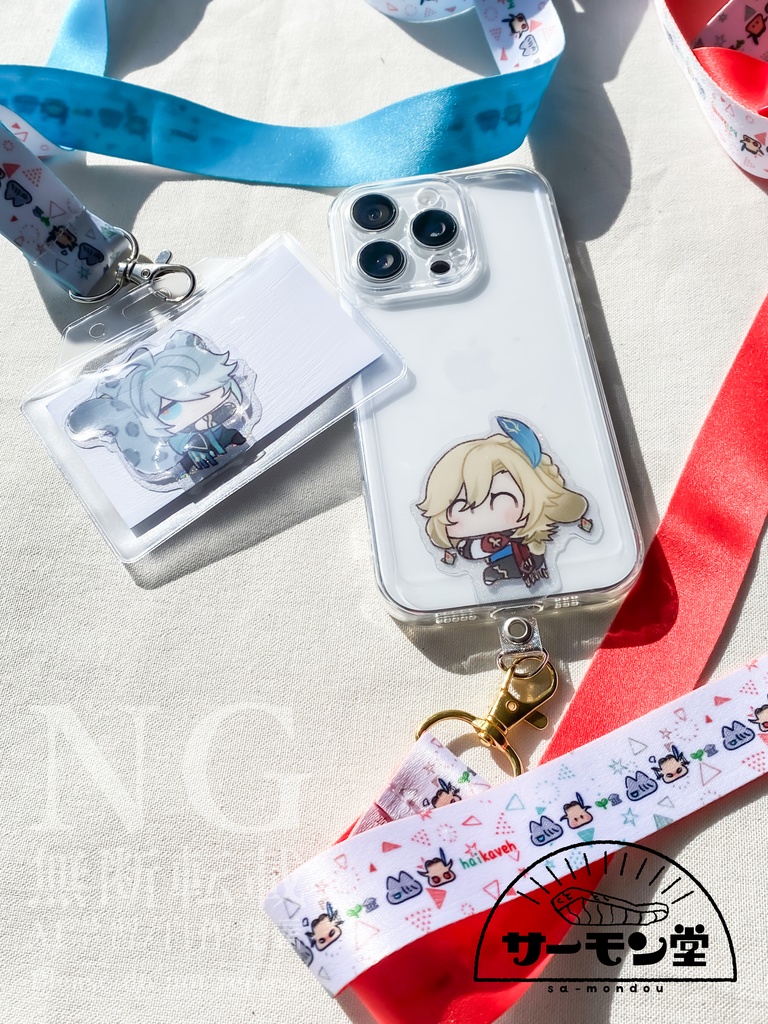 アルカヴェ❄🐆🌱🐰🏛ネックストラップとフォンタブセット