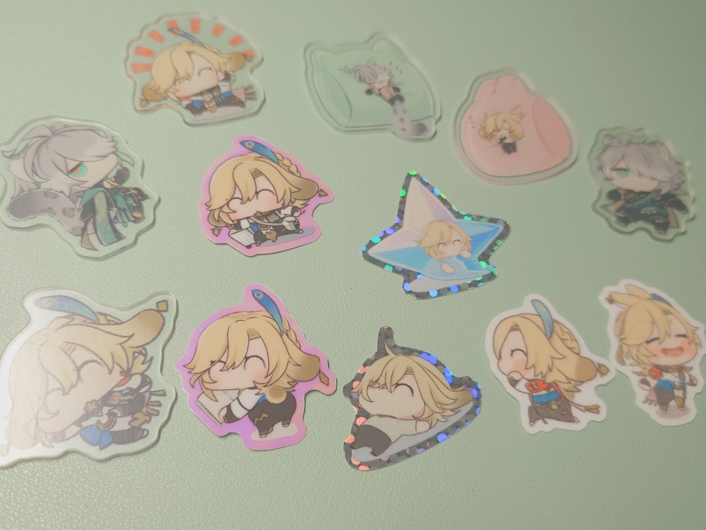 ユキヒョウゼン・うさかべシールセット