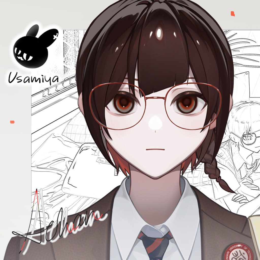 【兎味屋3Dモデル】Aちゃん(VRM/VRC)