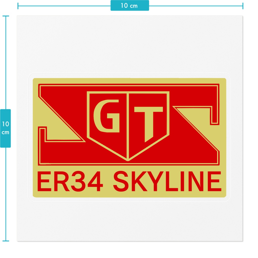R34 スカイライン 日産プリンス東京風 ステッカー