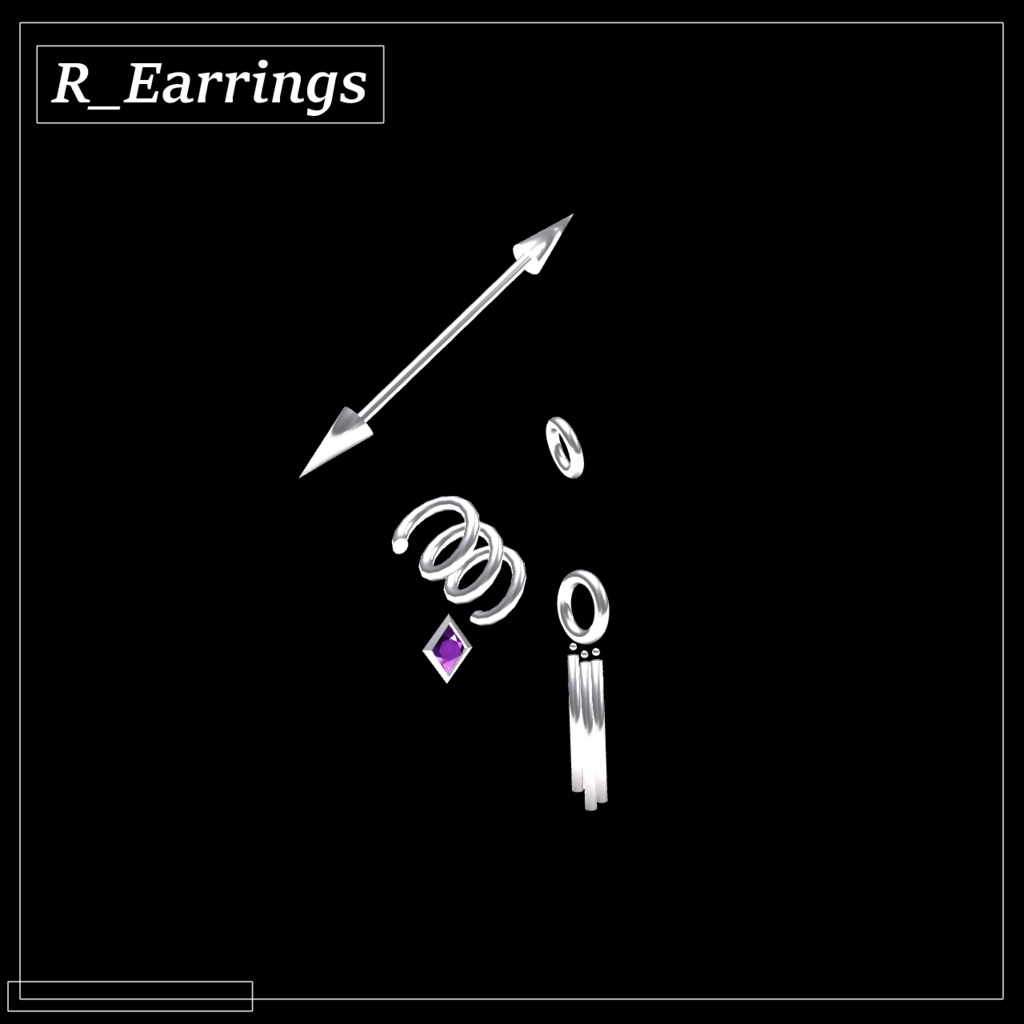 【MA対応】Earrings set【5アバター対応】
