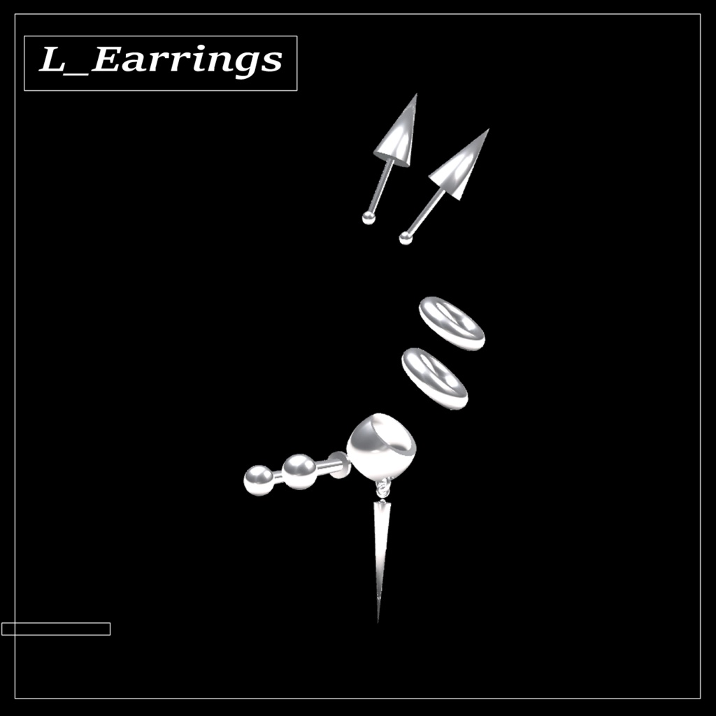 【MA対応】Earrings set【5アバター対応】