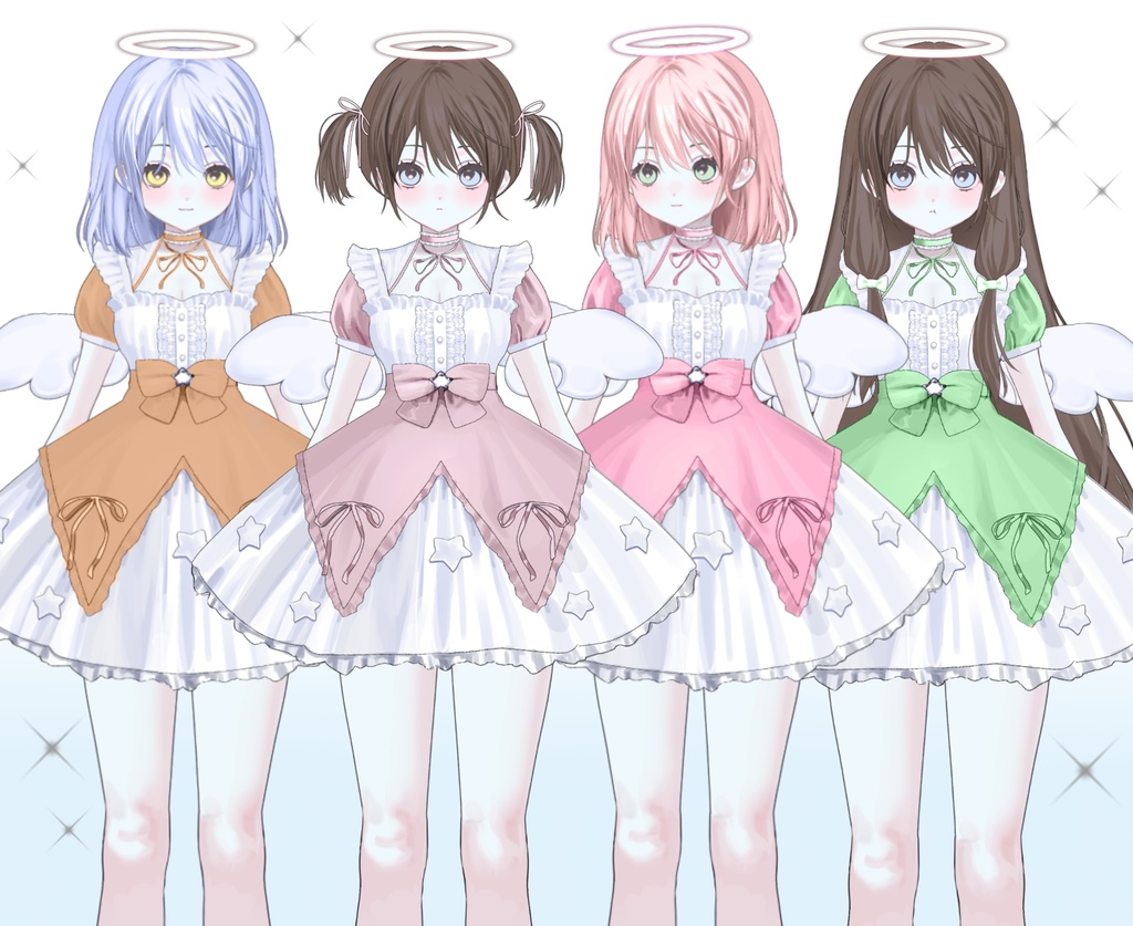 【Live2Dmodel】汎用custom angel【色変可】