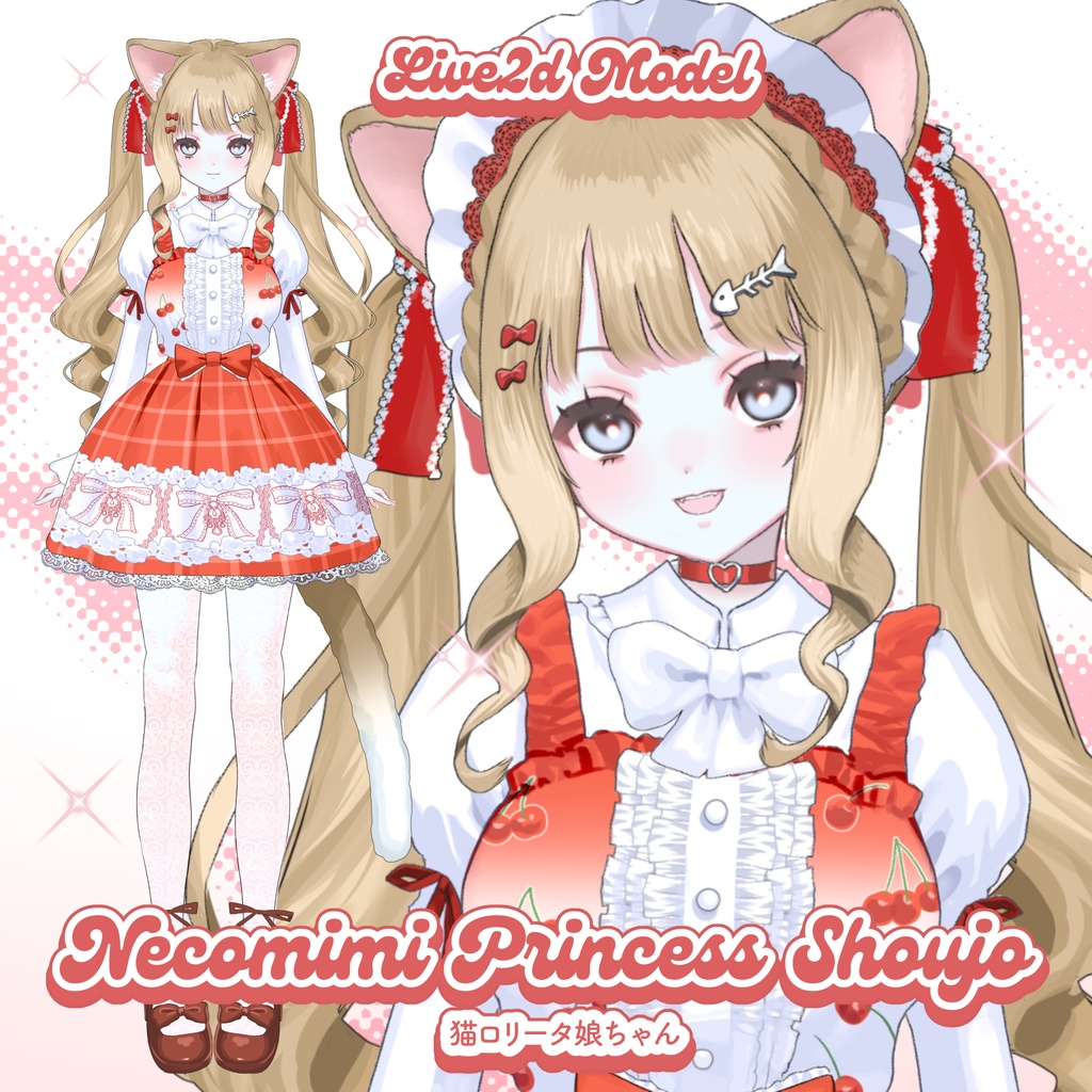 ロリ娘 Live2d】猫耳ロリータ娘ちゃん /Necomimi Princess shoujo - R's Vtuber Factory .꒰ঌ - BOOTH