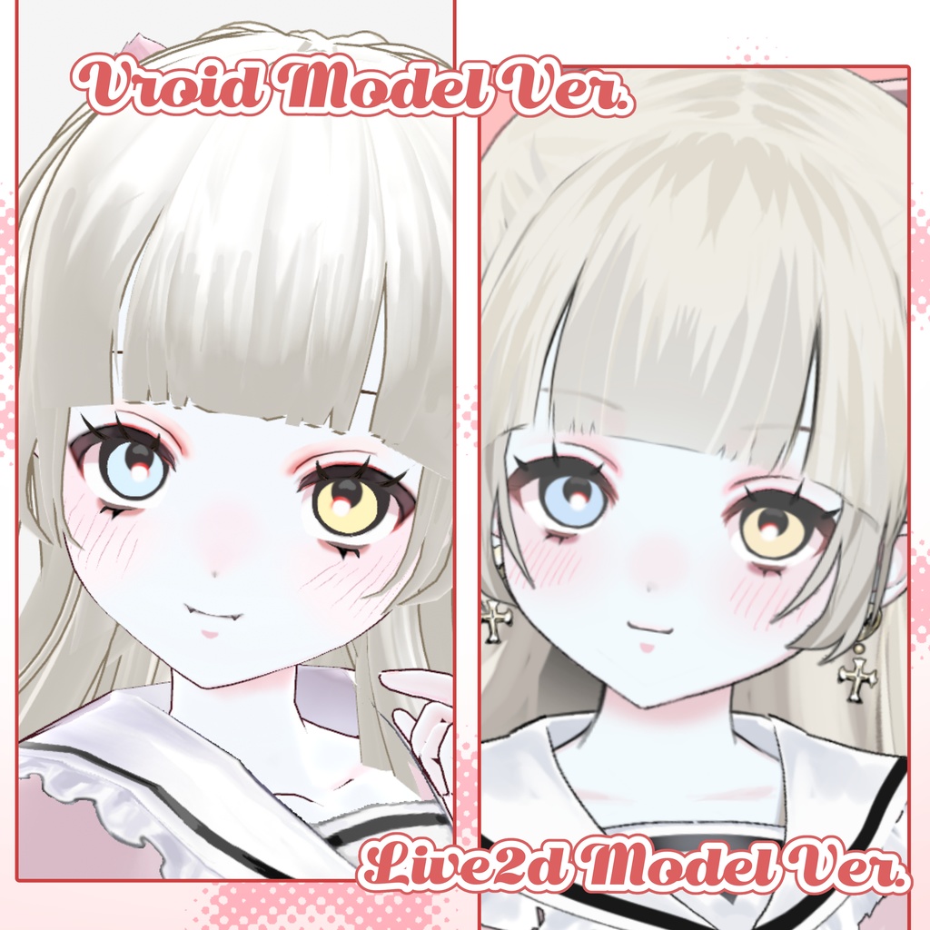 【VRM model】Jirai Aria Chan 地雷アリアちゃん