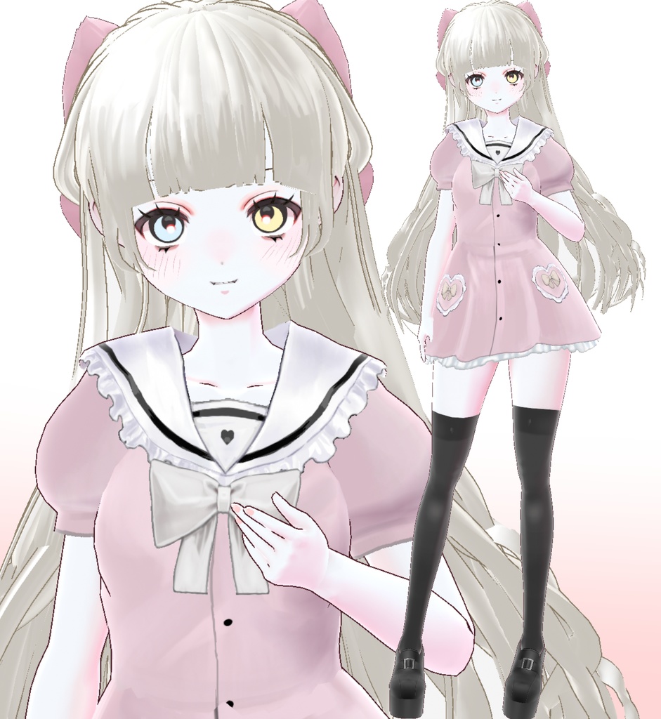 【VRM model】Jirai Aria Chan 地雷アリアちゃん