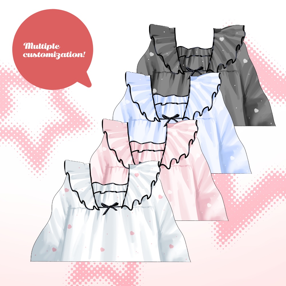 【Live2D】うさぎルームウェア/ BunnyRoomSets