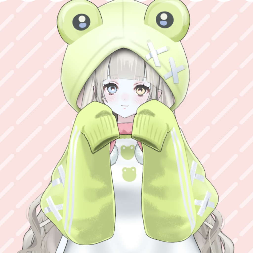 【Live2D】梅雨カエルパーカー / AssetFrogParker
