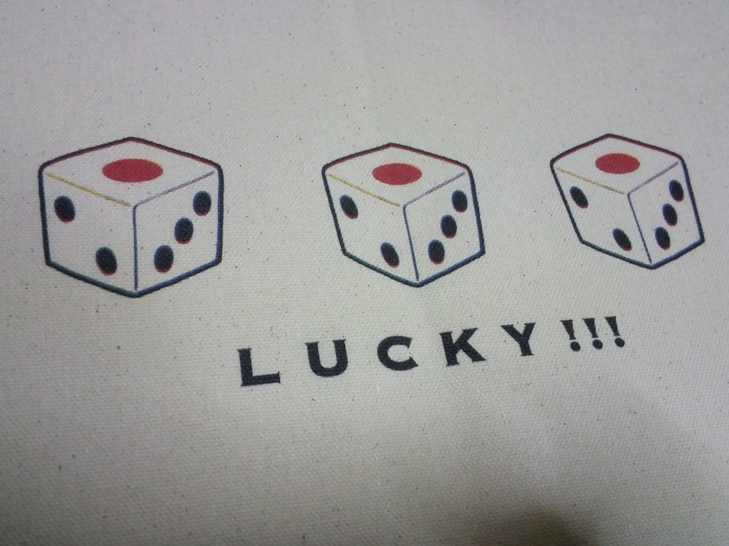 サイコロ柄トートバッグ