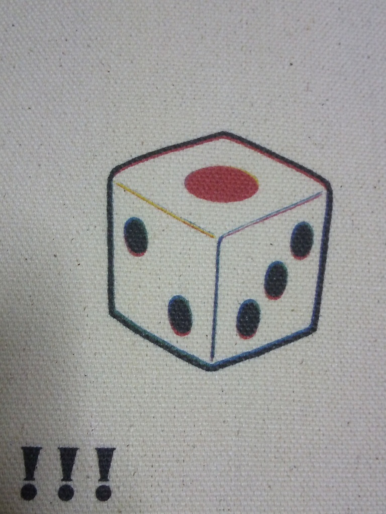 サイコロ柄トートバッグ