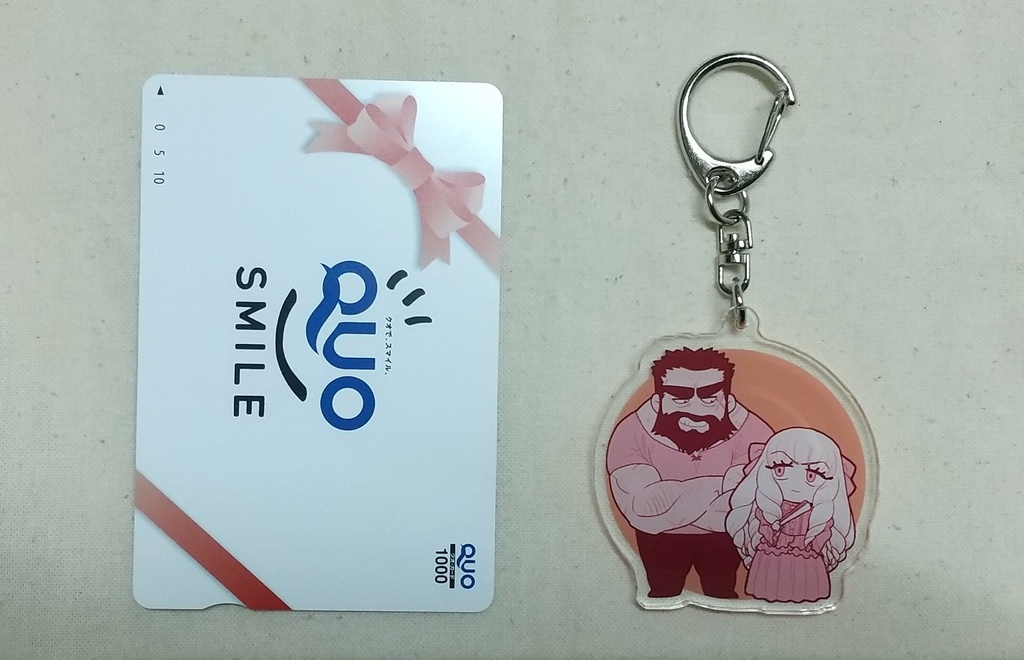 悪役令嬢と熊辺境伯アクリルキーホルダー(コーティング)