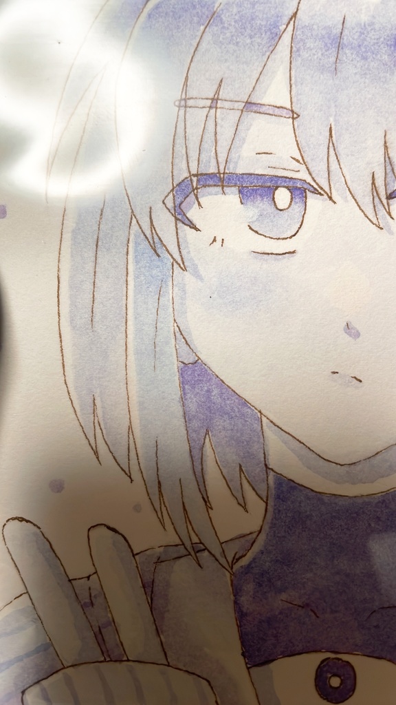 【訳あり】結月ゆかり雫 直筆色紙