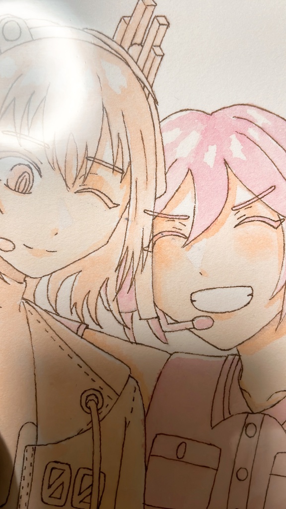 【訳あり】足立レイ 重音テト 直筆色紙