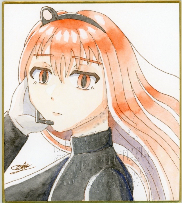 【訳あり】 足立レイ 直筆色紙