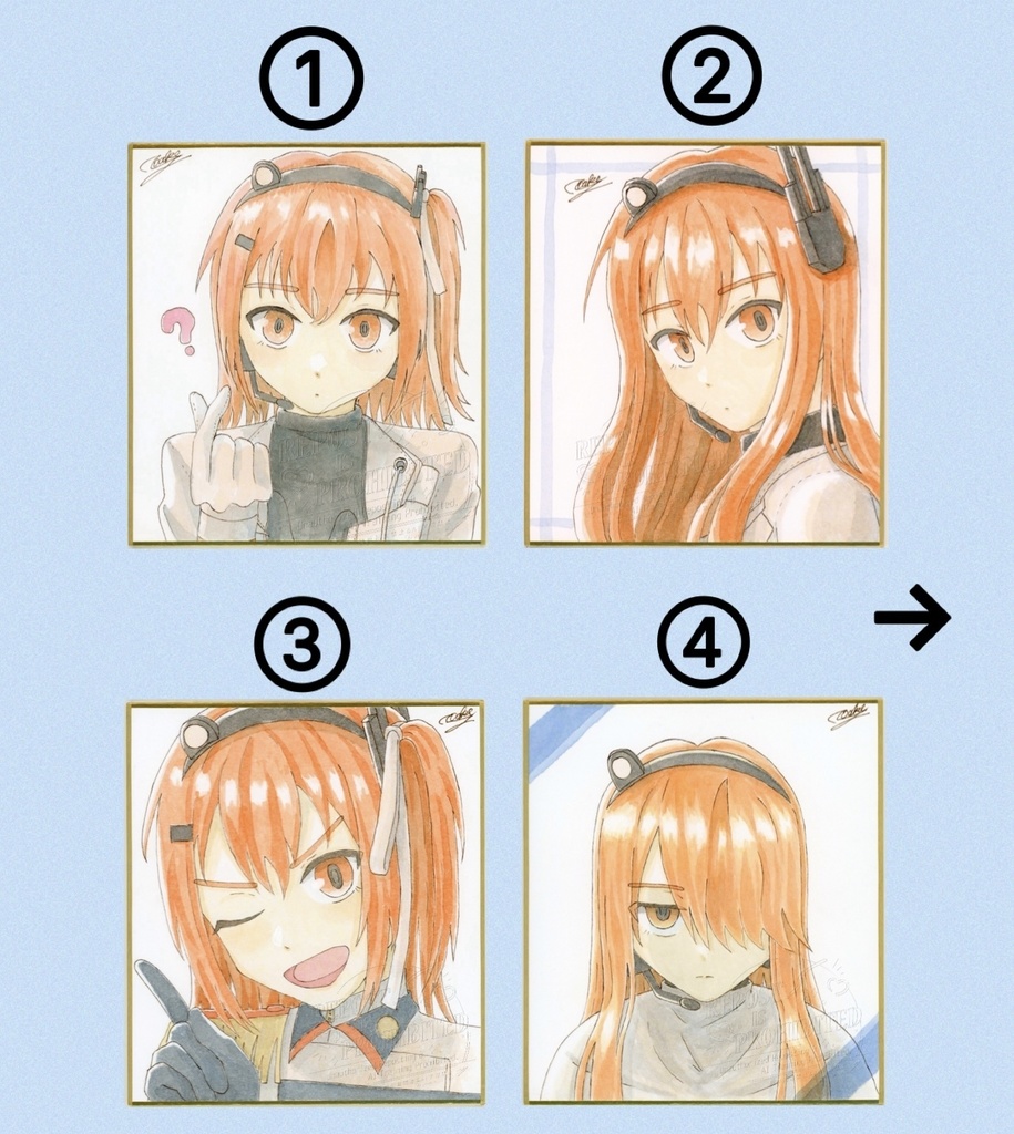 足立レイ 直筆色紙